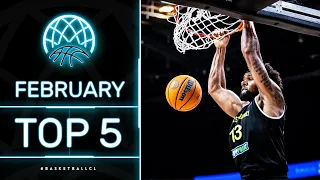 Top 5 Dunks | February | Basketball Champions League 2021-22