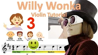 Wonka | Pure Imagination Sheet music and easy violin tutorial