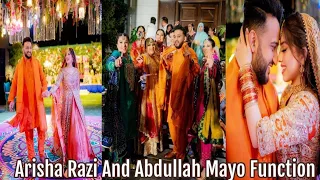 Arisha Razi Mayo function | Abdullah mayo function ceremony | mayo ceremony |