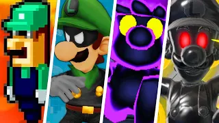 Evolution of Evil Luigi Doppelgangers (2001 - 2021)