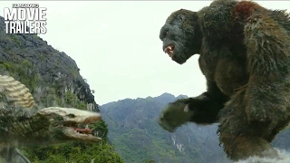 Kong: Skull Island Clip | The King Kong Battles a Gigantic Skull-Crawler