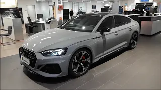 New  Audi RS5 Sportback in Nardo Grey |black optic | black labels | red calipers |black mirror caps