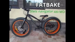 Обзор на Fatbake(stels navigator480MD), ТОЛСТЫЕ ШИНЫ :)