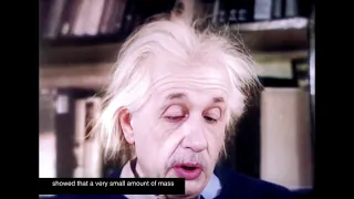 8K Albert Einstein Explaining E= MC^2 Remastered to 8K resolution and 60 fps