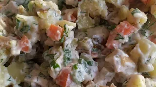 I Don't Stop Eating This Potato Salad , Potato Salad for dinner