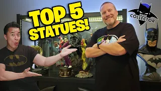 TOP 5 STATUES IN MY COLLECTION ft. The BATMAN STATUE COLLECTOR!!!