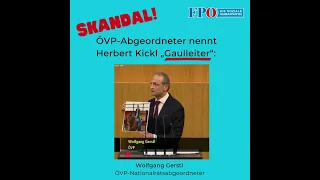 ÖVP-Abgeordneter nennt Herbert Kickl „Gaulleiter“