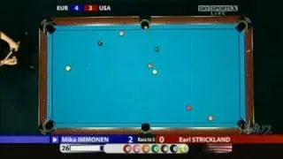 Mosconi Cup 2008 Day 2 Match 4 Immonen Strickland 2