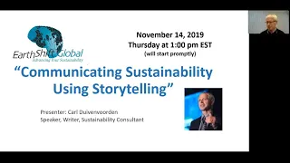 EarthShift Global Brown Bag Webinar | Communicating Sustainability Using Storytelling