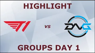 T1 vs DFM Highlights - Groups Day 1 - World 2021