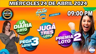 Sorteo 9 PM Loto Honduras, La Diaria, Pega 3, Premia 2, MIÉRCOLES 24 de abril 2024 |✅🥇🔥💰