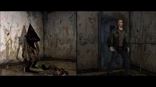Silent Hill 2 PC — Blue Creek bossfight scene /w different camera angles