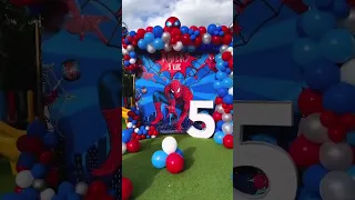 Spiderman decor / Happy Birthday RIGERS 5  #dekor #suprise #party #partyideas #partydecorations