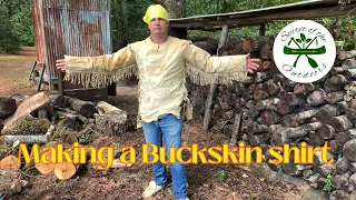 Making a Buckskin shirt