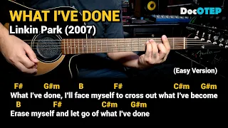 What I've Done - Linkin Park (Easy Guitar Chords Tutorial with Lyrics)