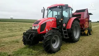 Zetor forterra 140 hsx & 648 newholland round baler.