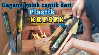 Cara Membuat Gagang Golok Cantik Dari Plastik Kresek Kuat Tahan Lama