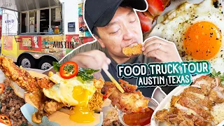 KILLER NOODLES! 12 Hours Eating ONLY at Food Trucks in Austin Texas