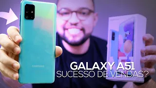 GALAXY A51 | um dos MAIS VENDIDOS no BRASIL! SERÁ que é BOM? UNBOXING e COMENTÁRIOS!