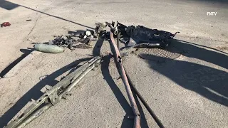 Aftermath of Battle Along Victory Road in Kyiv, Ukraine