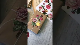 Easy Gift Wrapping Idea! Vintage Style Gift Wrap