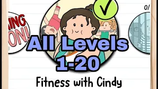Brain Test 2 Fitness with Cindy Level 1-20 All Levels Walkthrough
