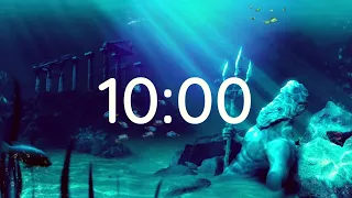 10 MINUTE TIMER - 10 Minute Countdown Timer - Relaxing Underwater Ambience, Soothing Sounds