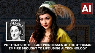 Portraits of the last princesses of the Ottoman Empire Brought To Life Using AI