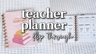 Teacher Planner Flip Through 2023 | Happy Planner DIY Inserts