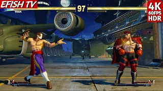 Vega vs Ed (Hardest AI) - Street Fighter V | 4K 60FPS HDR