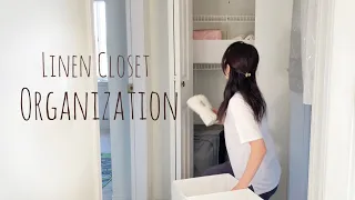 Linen Closet Organization For Small Closets | With IKEA Organizers