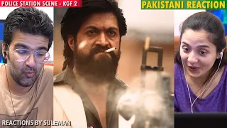 Pakistani Couple Reacts To Police Station Scene | Kgf Chapter 2 |  | Rocking Star Yash