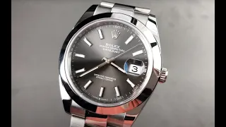 Rolex Datejust 41mm Dark Rhodium 126300 Rolex Watch Review