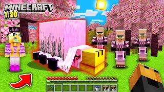 Odkryliśmy *NOWY* ⚠️ NAJRZADSZY BIOM 🍀 i ZDOBYLIŚMY TO… 😱 z MOJĄ DZIEWCZYNĄ 👧 w Minecraft 1.20!