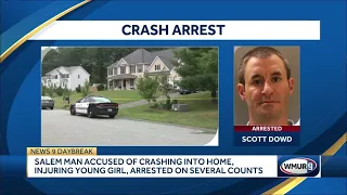 Salem man accused of crashing into home, injuring young girl