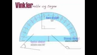 Vinkler - måle og tegne