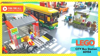 LEGO CITY 60154 Bus Station Stop Motion Speed Build | LEGO City Collection