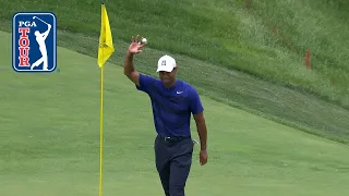 Tiger Woods’ hole out for eagle at the Memorial