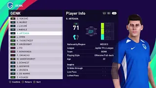 PES 2021 Genk faces and ratings | Mahele, Lucumi, Onuachu, Cuesta.