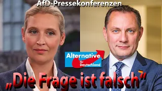 Wie "Journalisten" bei einer PK mit Alice Weidel und Tino Chrupalla Propaganda betreiben