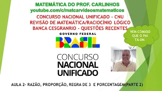 CONCURSO NACIONAL UNIFICADO-BANCA CESGRANRIO-AULA 2