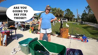 I GOT ACCUSED OF STEALING AT THIS GARAGE SALE!
