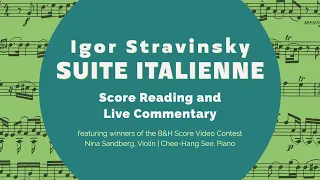 Igor Stravinsky - Suite Italienne (Official Score Video)