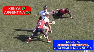 Kenya vs Argentina | Cup Semi Finals Dubai 7s Women | World Rugby HSBC Sevens Challenger Series 2024