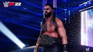 WWE 2K22 - Roman Reigns vs. Brock Lesnar Epic Entrance