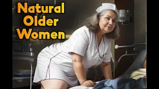 Natural Older Woman over 60 💖 Impact of Fast Fashion Plus Size 🔻Attractive Dressed Nurses 🔻24