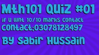 mth101 quiz no 1 2023 solution 100% correct ||mth101 quiz 1 solution|| mth 101 quiz no1 #solution