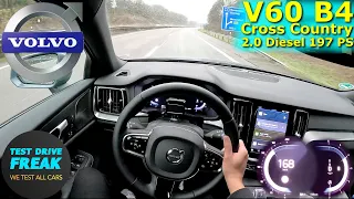 2023 Volvo V60 Cross Country B4 AWD 197 PS TOP SPEED AUTOBAHN DRIVE POV