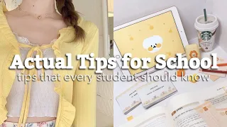 actual school tips for 10-15 yrs old