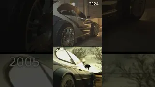 NFS Most Wanted Comparison 2005 vs 2024 #shorts #nfsmostwanted #needforspeed